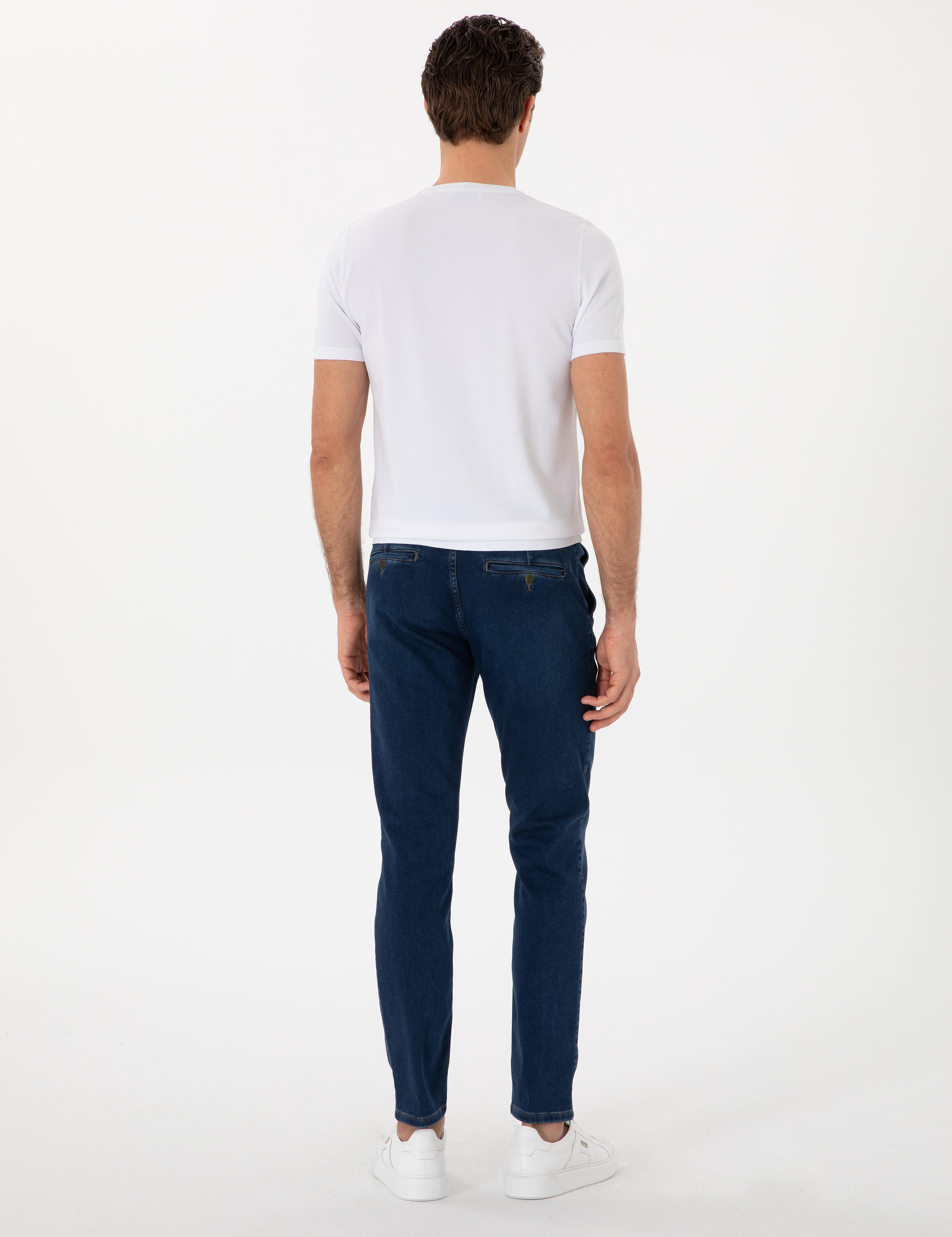 Lacivert Slim Fit Pamuk Karışımlı Jean Pantolon - 50298884072