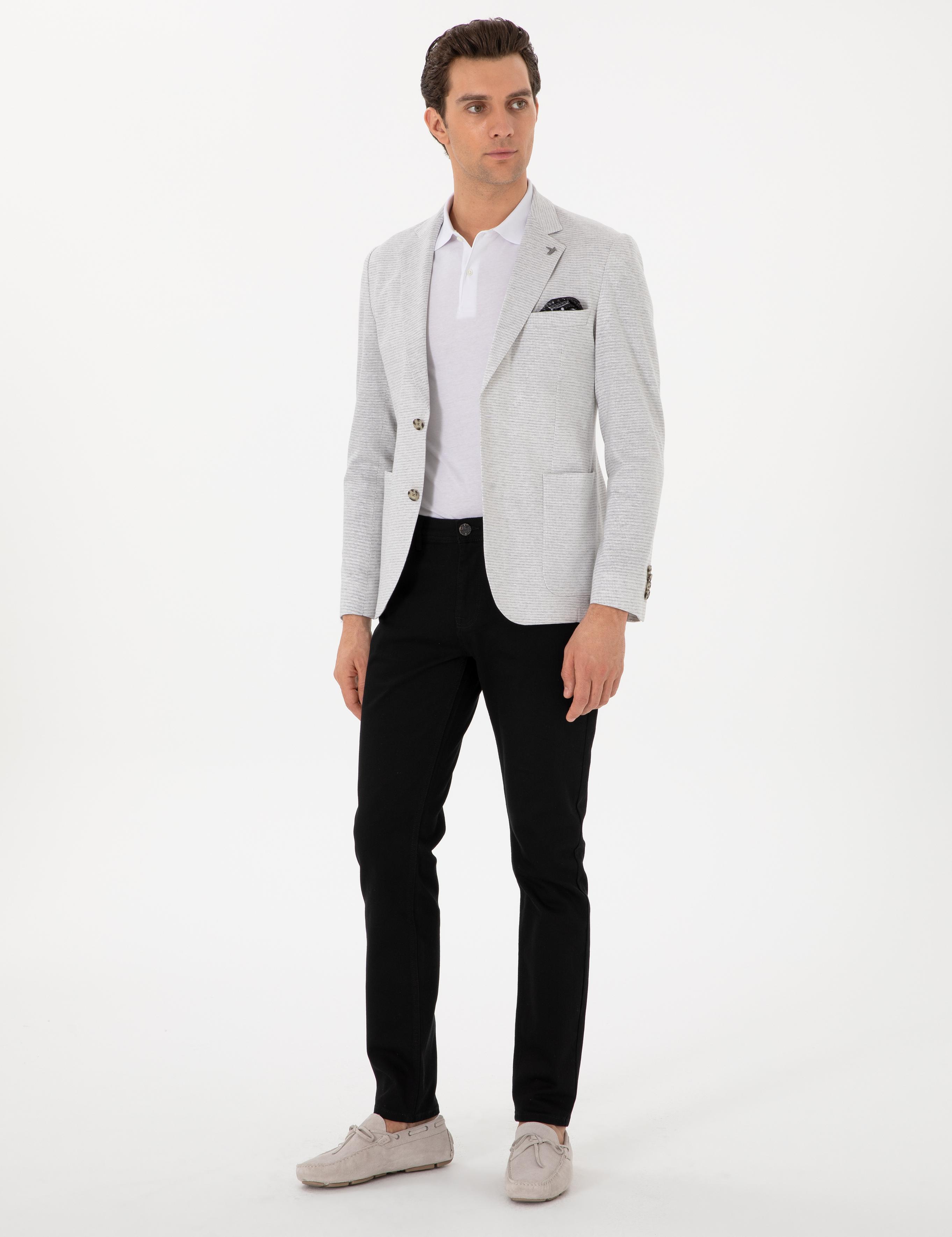 Siyah Slim Fit Pamuk Karışımlı Jean Pantolon - 50315394017