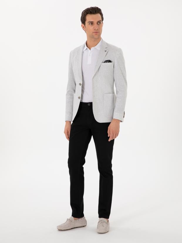 Siyah Slim Fit Pamuk Karışımlı Jean Pantolon