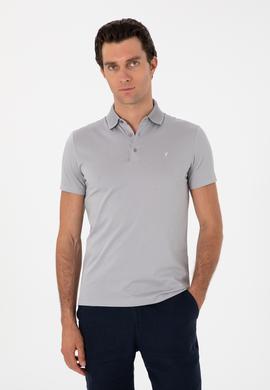 Taş Slim Fit Desenli Polo Yaka T-shirt