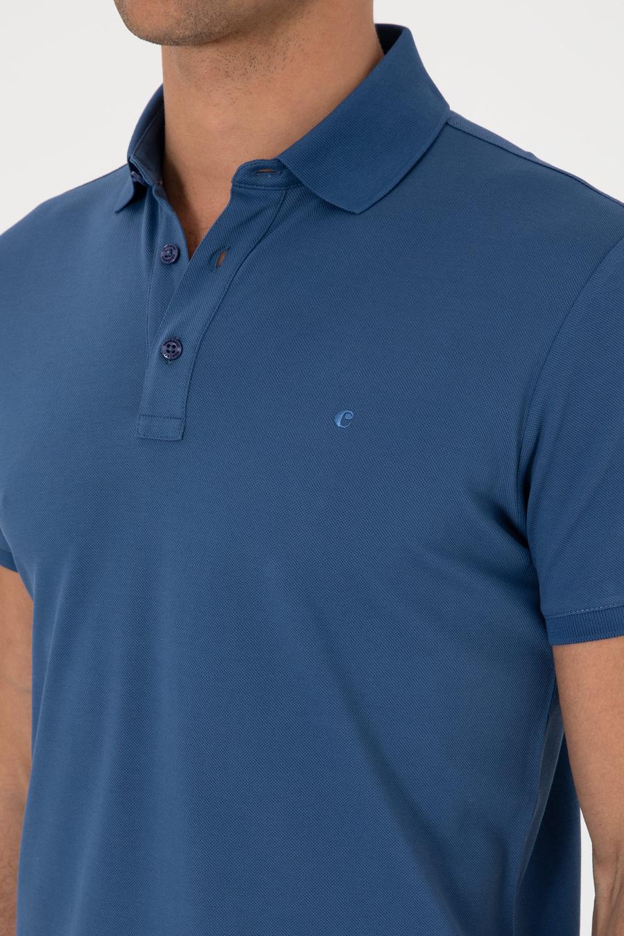 İndigo Slim Fit %100 Pamuk Polo Yaka T-shirt - 50300934081
