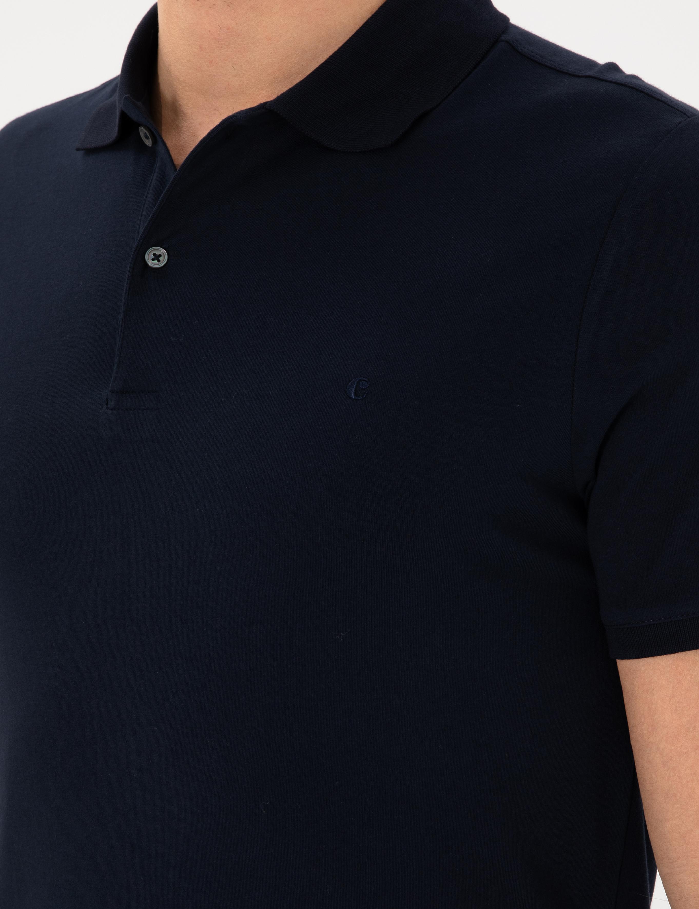 Lacivert Slim Fit Pamuk Polo Yaka T-shirt - 50300716046