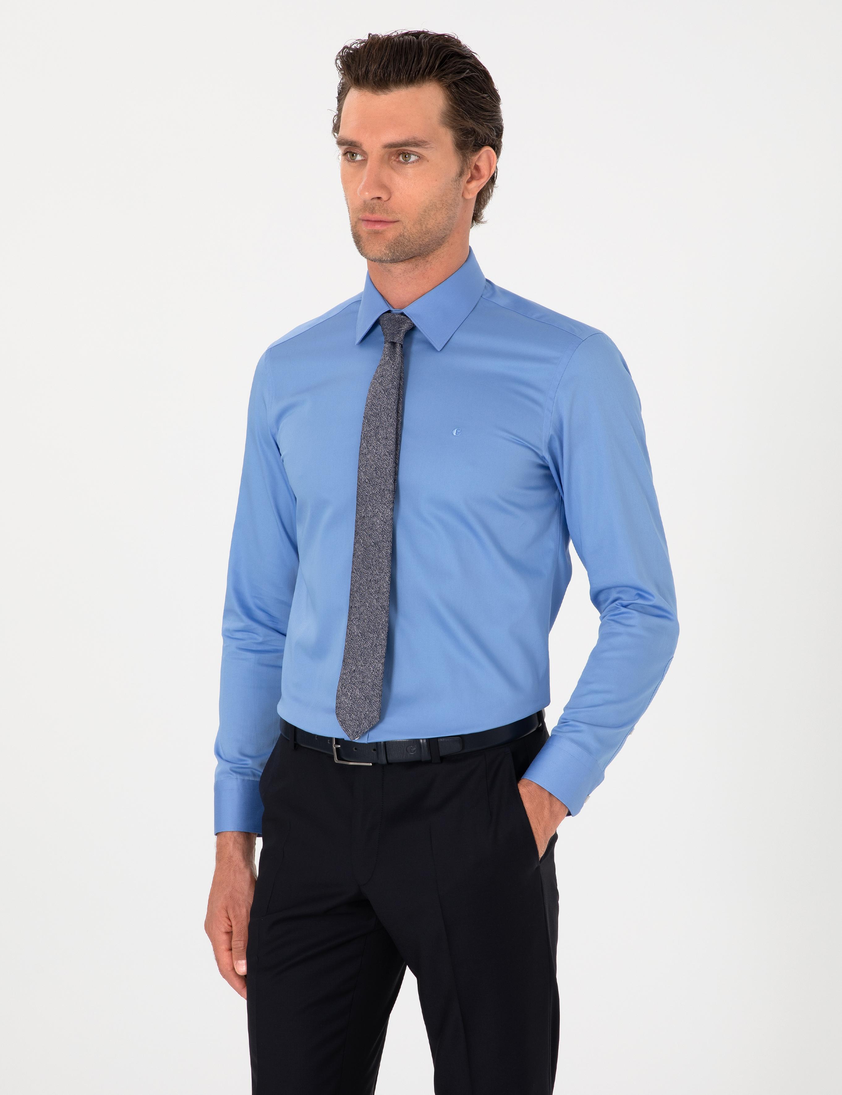 Mavi Slim Fit Pamuklu Klasik Gömlek - 50311551074