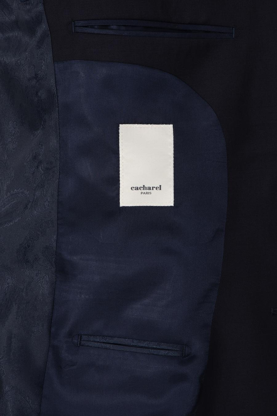 Lacivert Slim Fit %100 Yün Klasik Takım Elbise - 50304078015