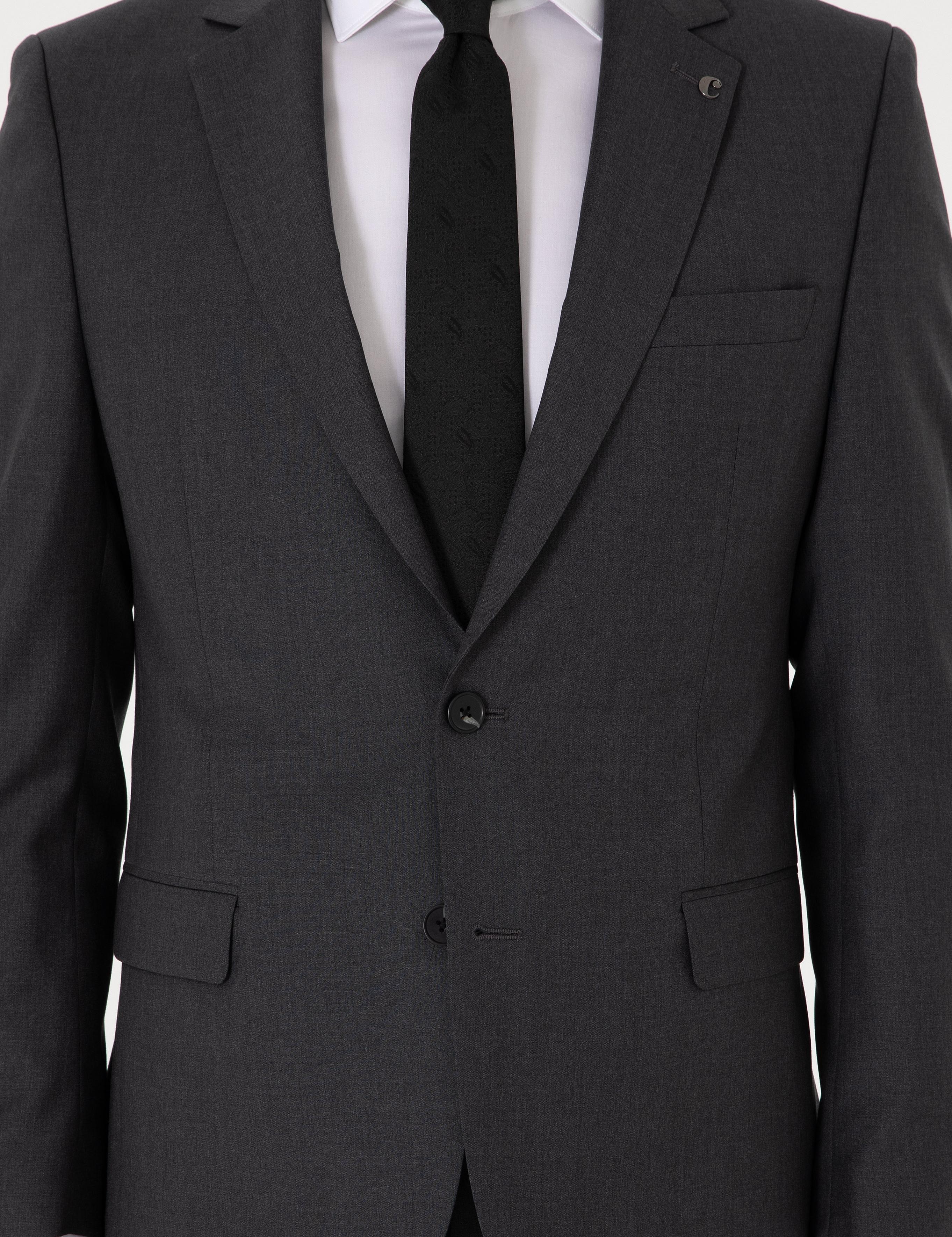 Füme Slim Fit %100 Yün Klasik Takım Elbise - 50304078110