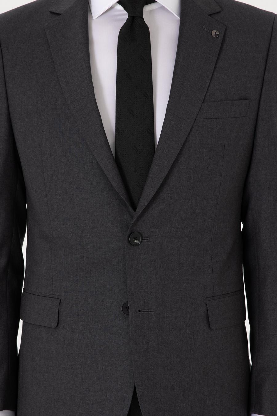 Füme Slim Fit %100 Yün Klasik Takım Elbise - 50304078110