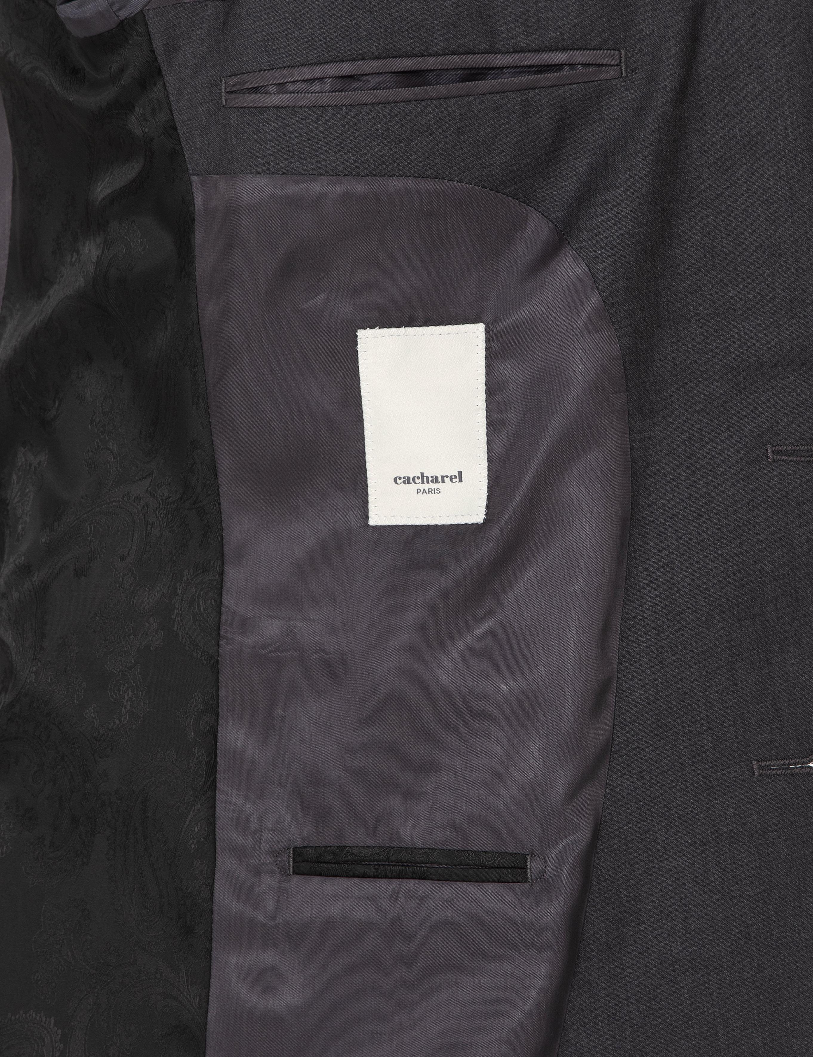 Füme Slim Fit %100 Yün Klasik Takım Elbise - 50304078110