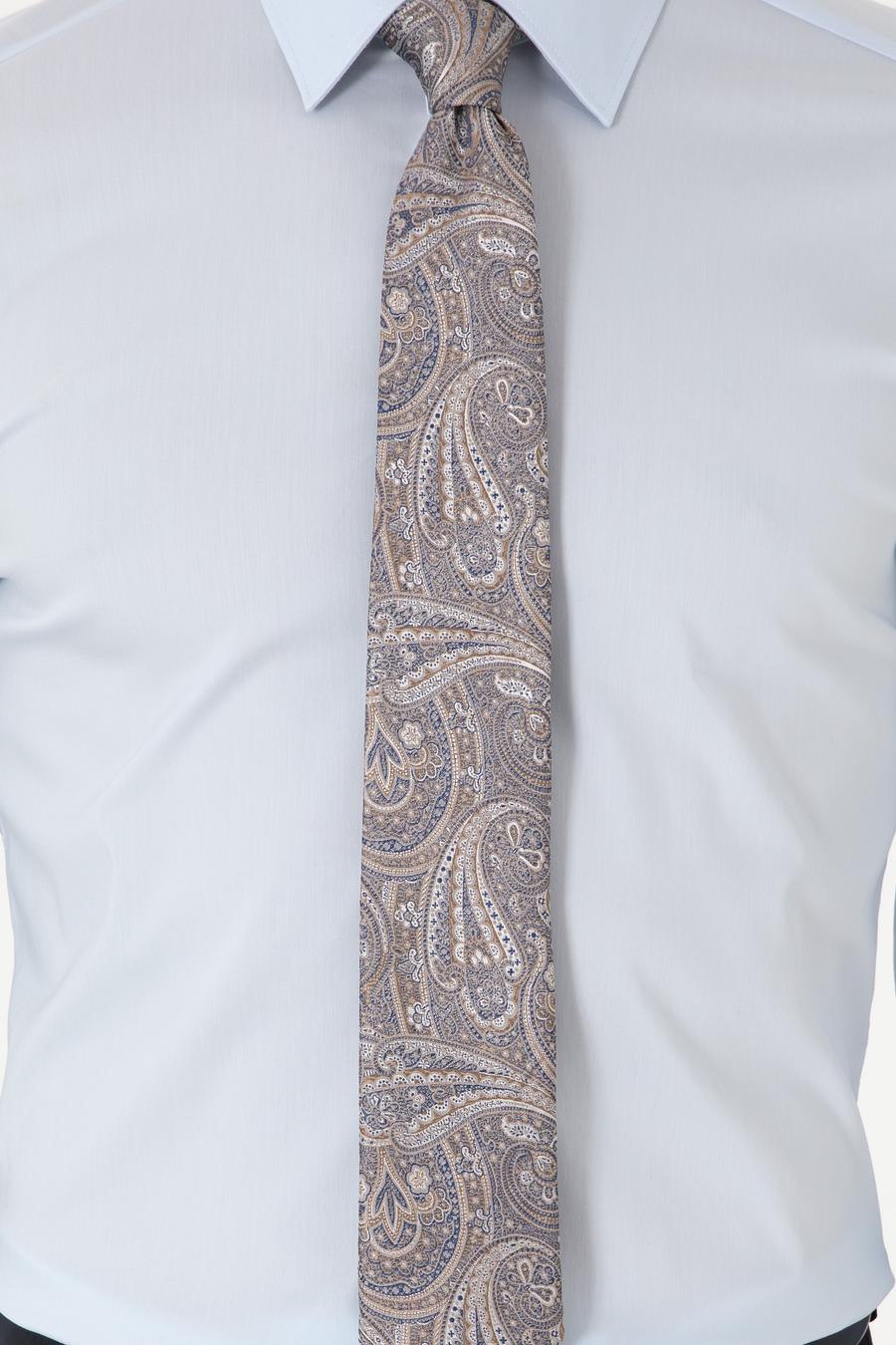 Açık Mavi Slim Fit Non Iron Pamuk Karışımlı Klasik Gömlek - 50305838028