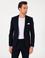 Lacivert Slim Fit Yün Karışımlı Ceket