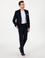Lacivert Slim Fit Yün Karışımlı Klasik Kumaş Pantolon