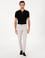Bej Slim Fit Gofreli Beli Bağcıklı Spor Pantolon
