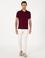 Ekru Slim Fit Çizgili Keten Karışımlı Spor Pantolon