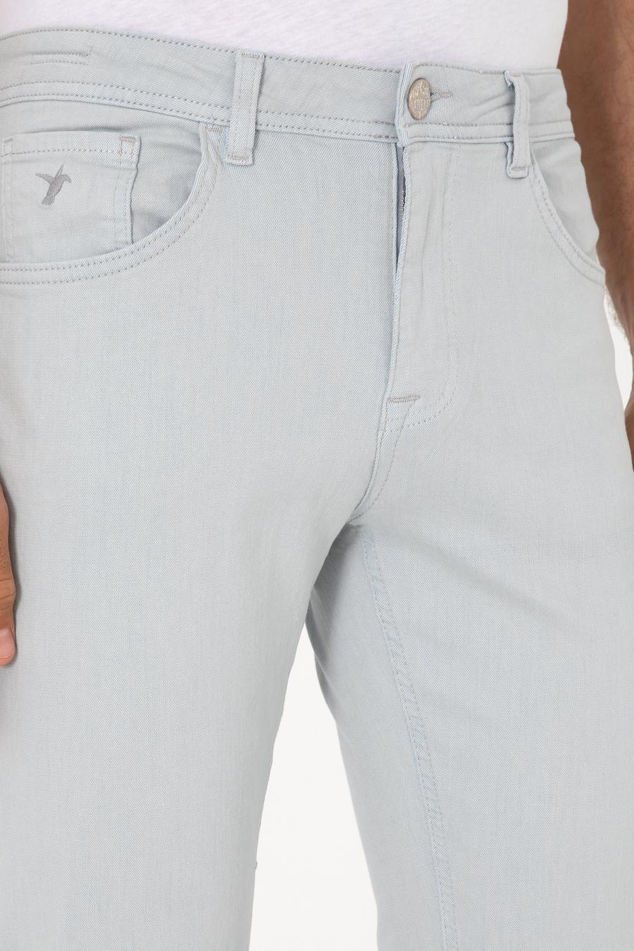 Buz Mavisi Slim Fit Pamuk Karışımlı Jean Pantolon - 50298870072