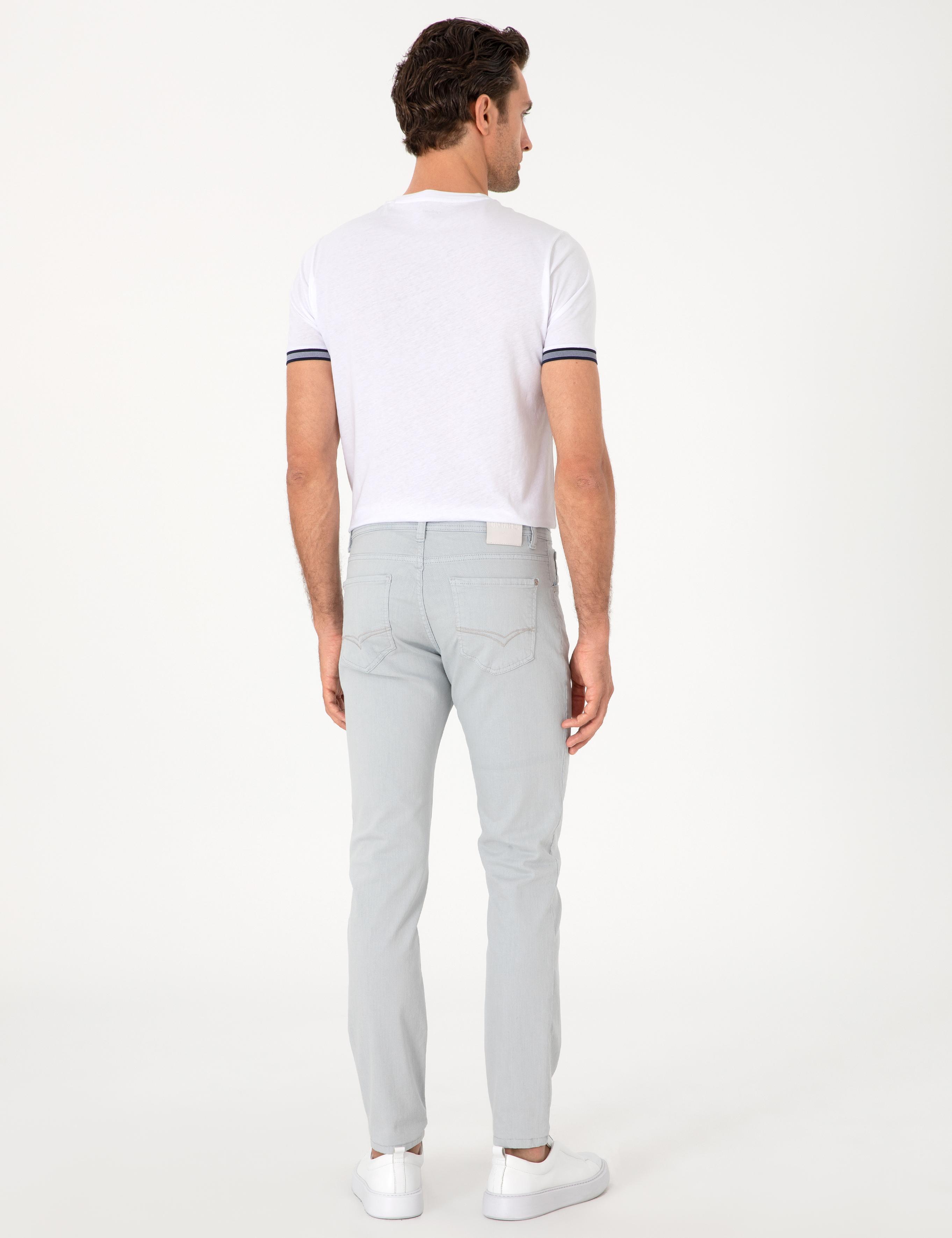 Buz Mavisi Slim Fit Pamuk Karışımlı Jean Pantolon - 50298870072