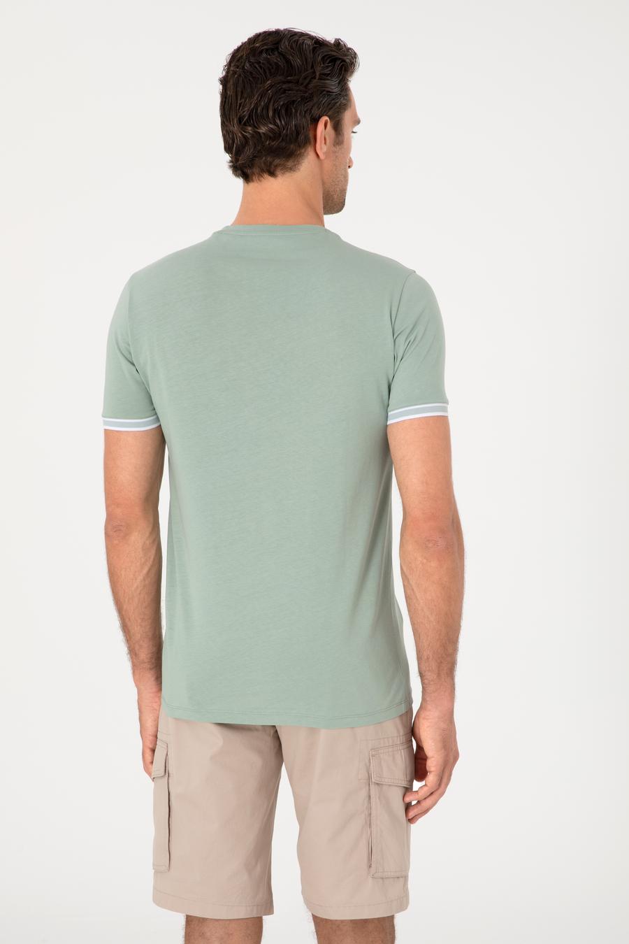 Mint Regular Fit %100 Pamuk Bisiklet Yaka T-shirt - 50301318033