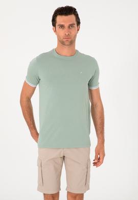 Mint Regular Fit %100 Pamuk Bisiklet Yaka T-shirt