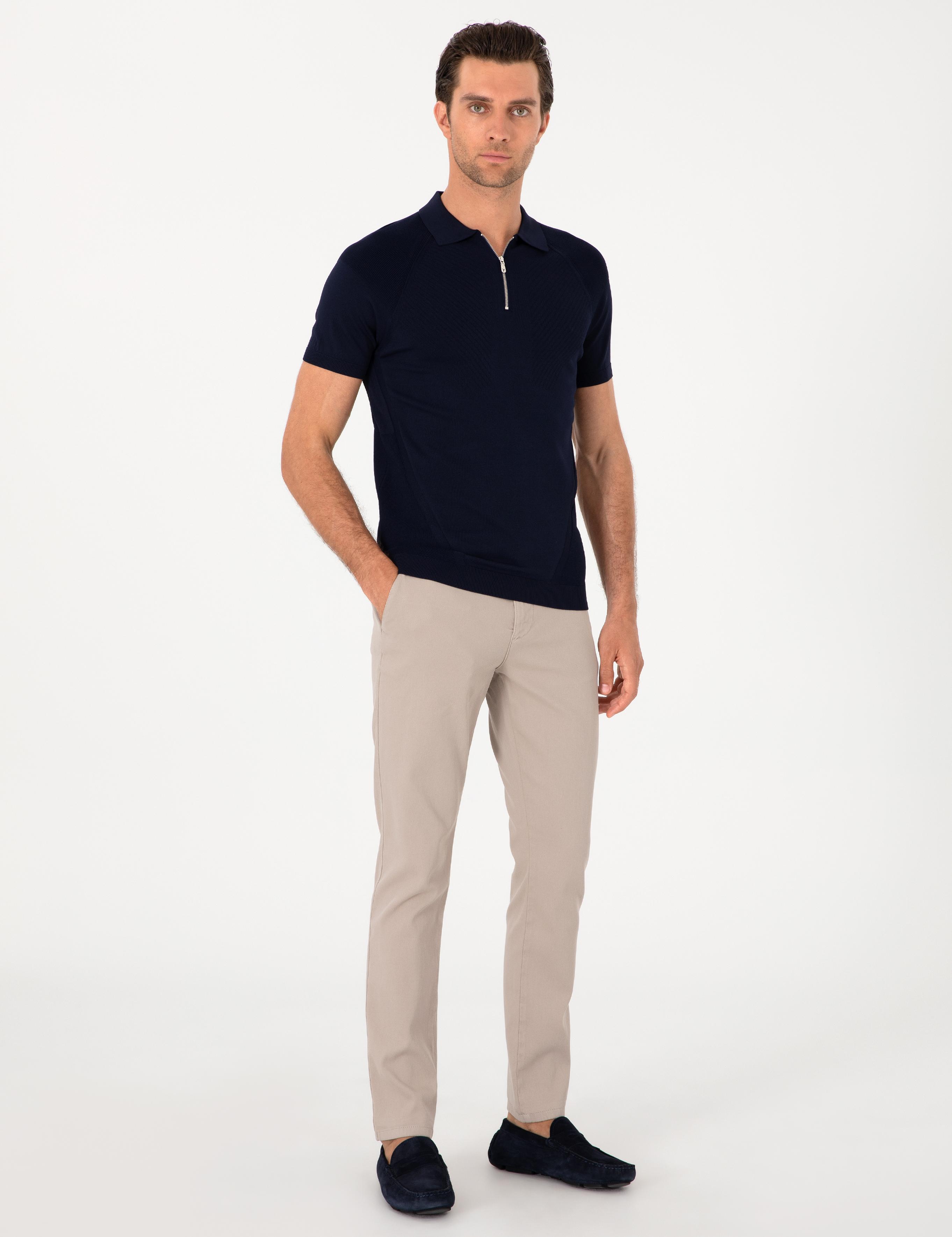 Taş Slim Fit Pamuk Karışımlı Kanvas Pantolon - 50305640218