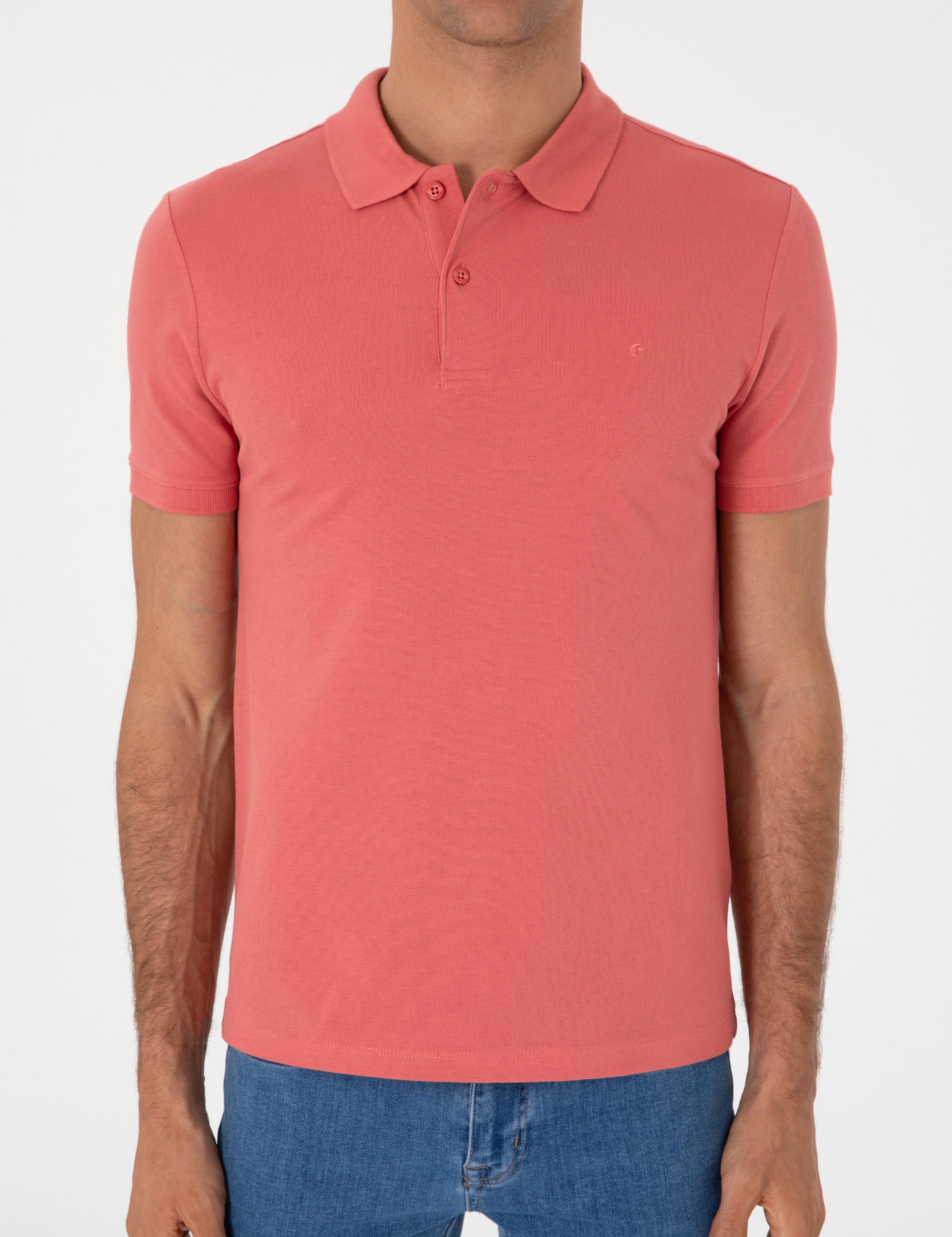 Mercan Slim Fit %100 Pamuk Polo Yaka Basic T-shirt - 50310014127