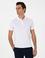 Beyaz Slim Fit %100 Pamuk Polo Yaka T-shirt