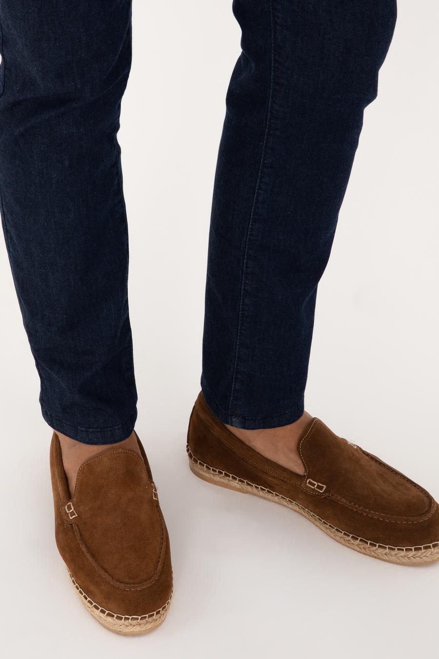 Kahverengi Termo Taban %100 Deri Loafer Ayakkabı - 50269934035