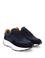 Lacivert %100 Deri Vibram Taban Sneaker Ayakkabı