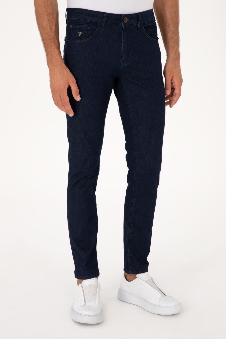 Lacivert Slim Fit Pamuk Karışımlı Jean Pantolon - 50305763002