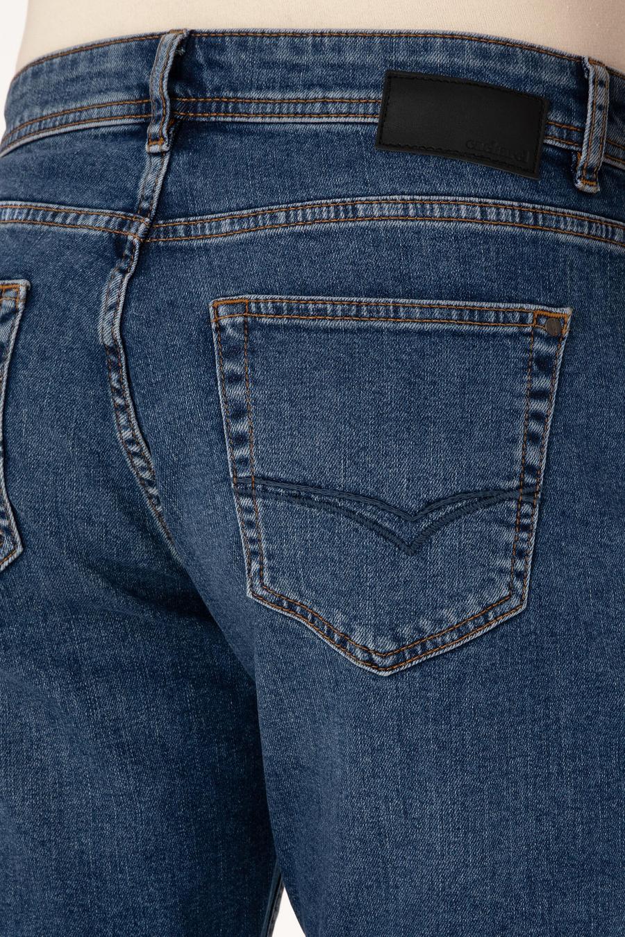 Açık Mavi Regular Fit Jean Şort - 50268698113