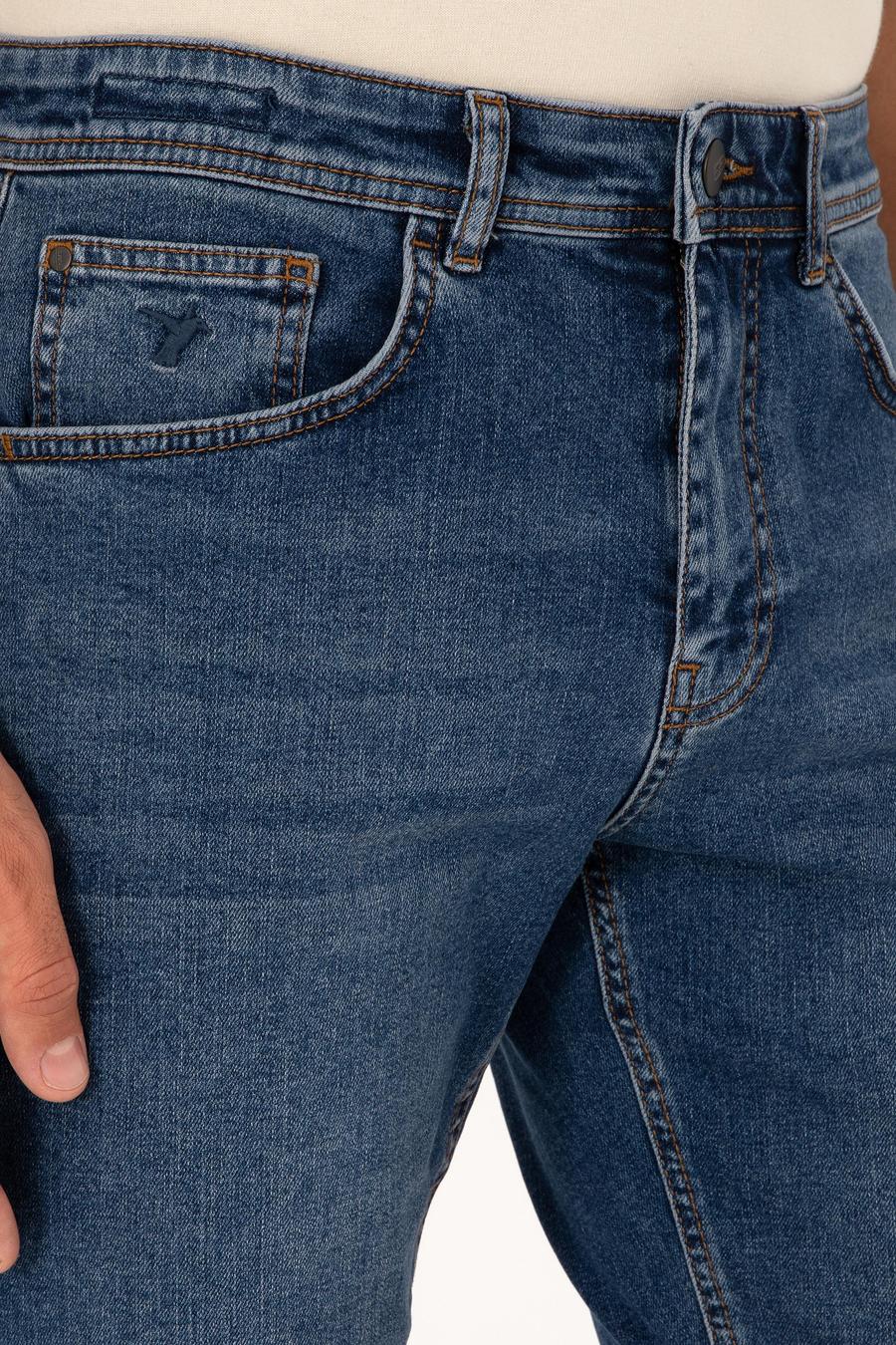 Açık Mavi Regular Fit Jean Şort - 50268698113