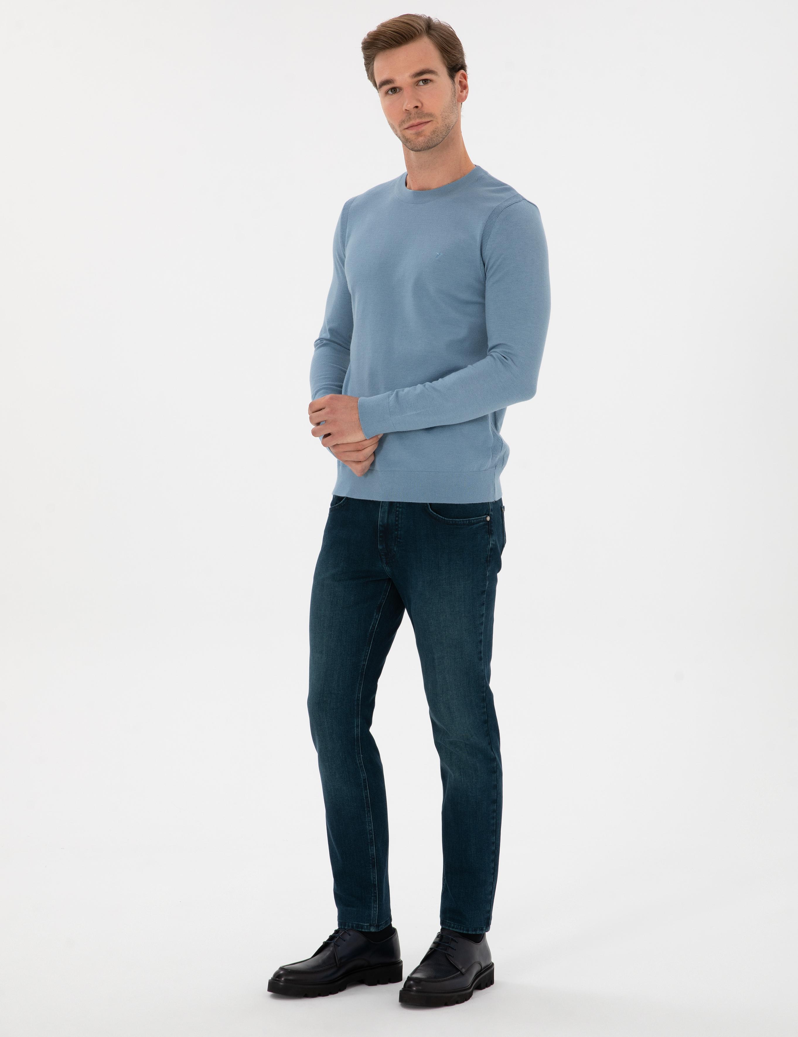 Mavi Slim Fit Bisiklet Yaka Triko Kazak - 50291589028