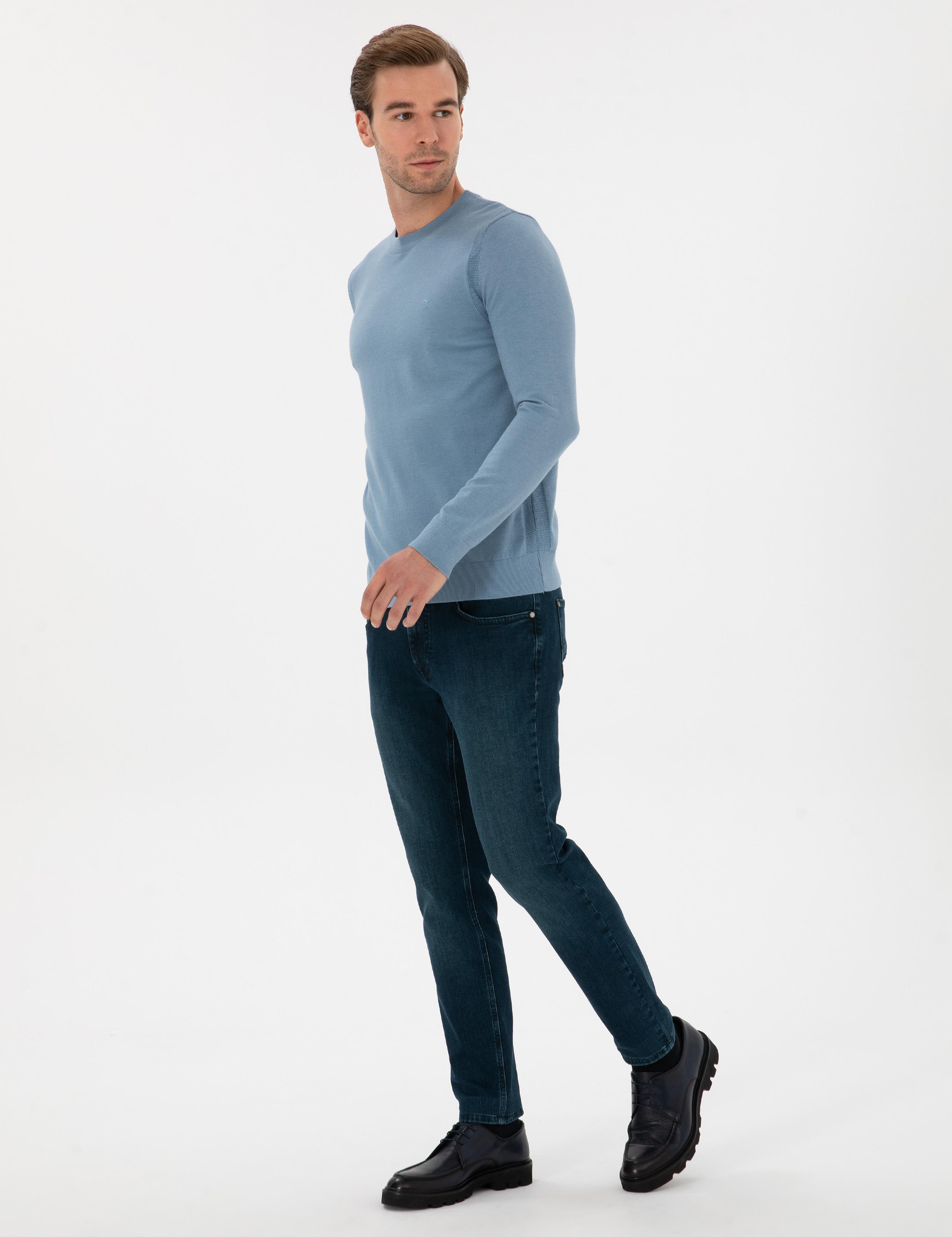 Petrol Slim Fit Pamuk Karışımlı Jean Pantolon - 50308699062