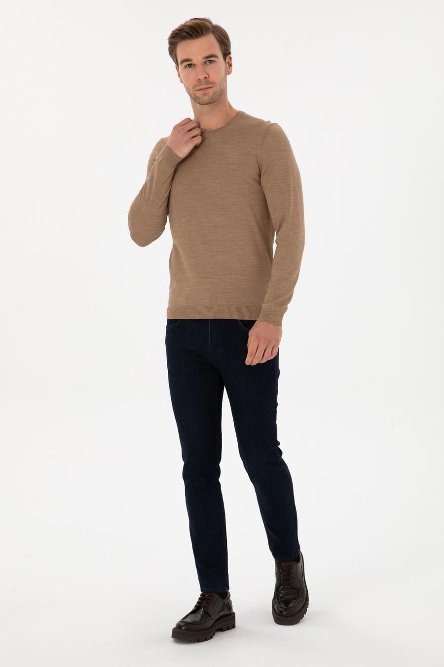 Lacivert Slim Fit Pamuk Karışımlı Jean Pantolon - 50313706047