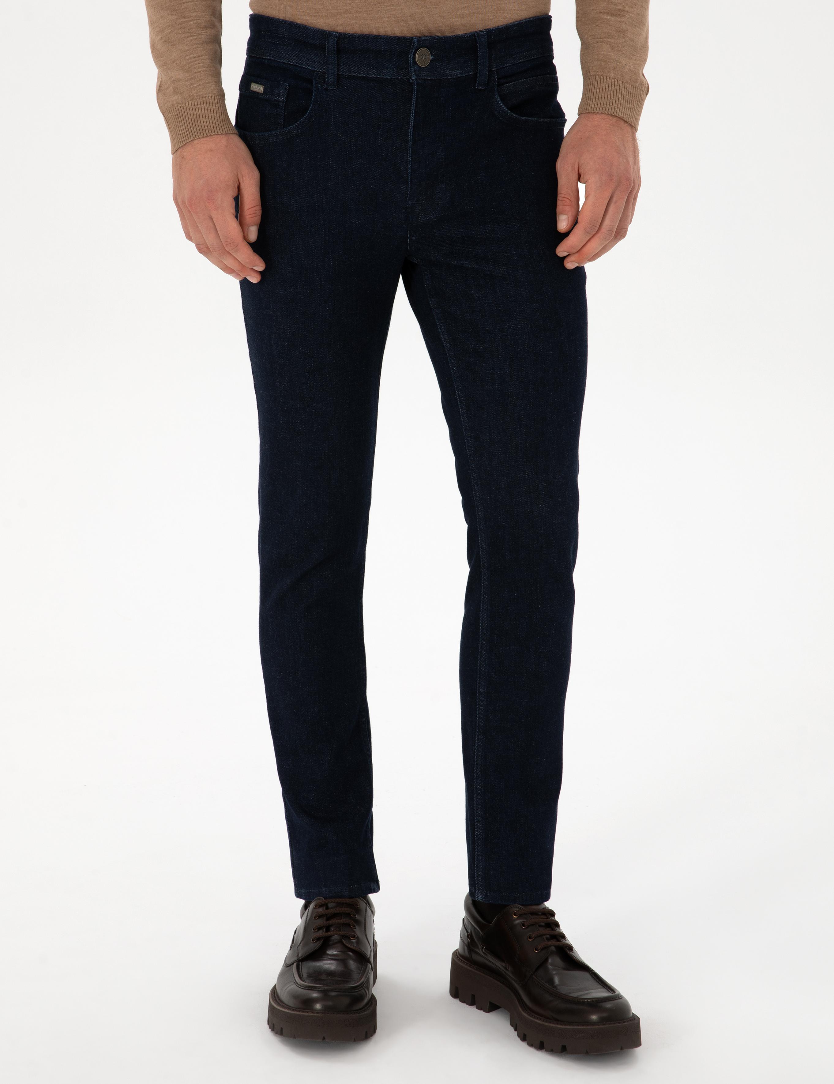 Lacivert Slim Fit Pamuk Karışımlı Jean Pantolon - 50313706047