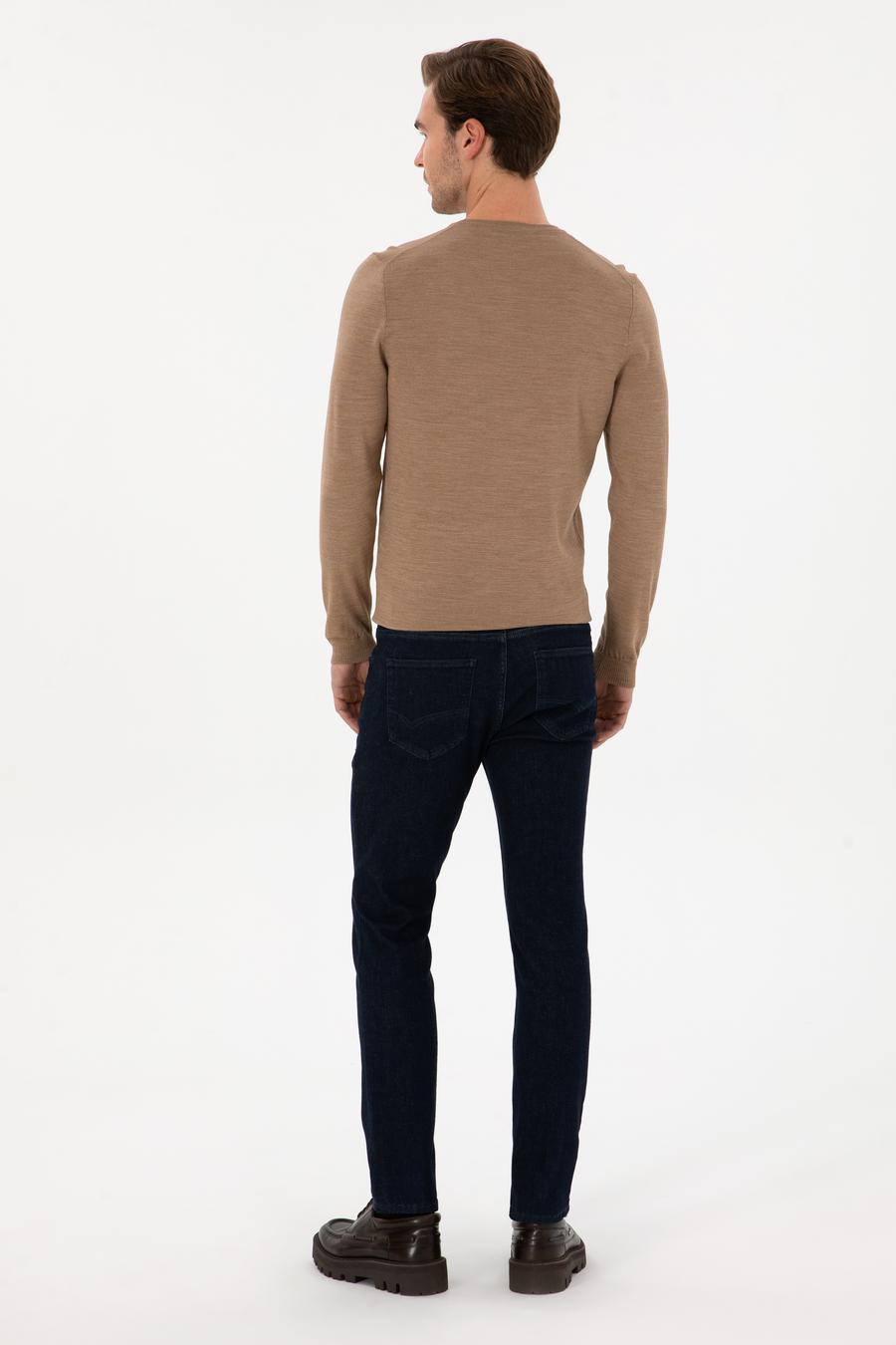 Lacivert Slim Fit Pamuk Karışımlı Jean Pantolon - 50313706047