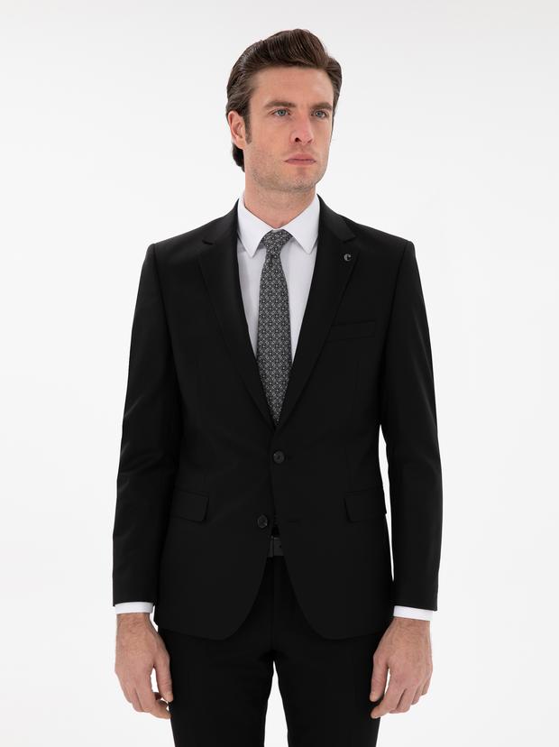 Siyah Slim Fit Ceket