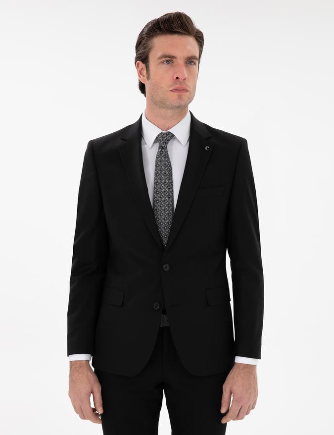 Siyah Slim Fit Ceket