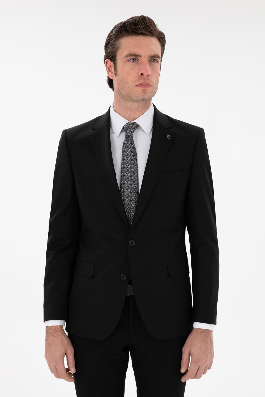 Siyah Slim Fit Ceket - 50270131035