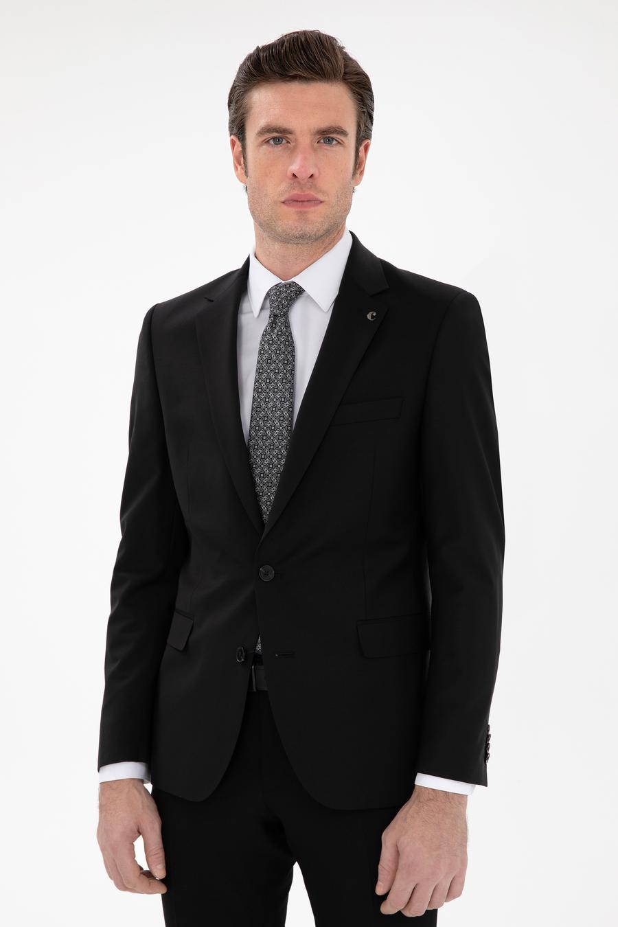 Siyah Slim Fit Ceket - 50270131035
