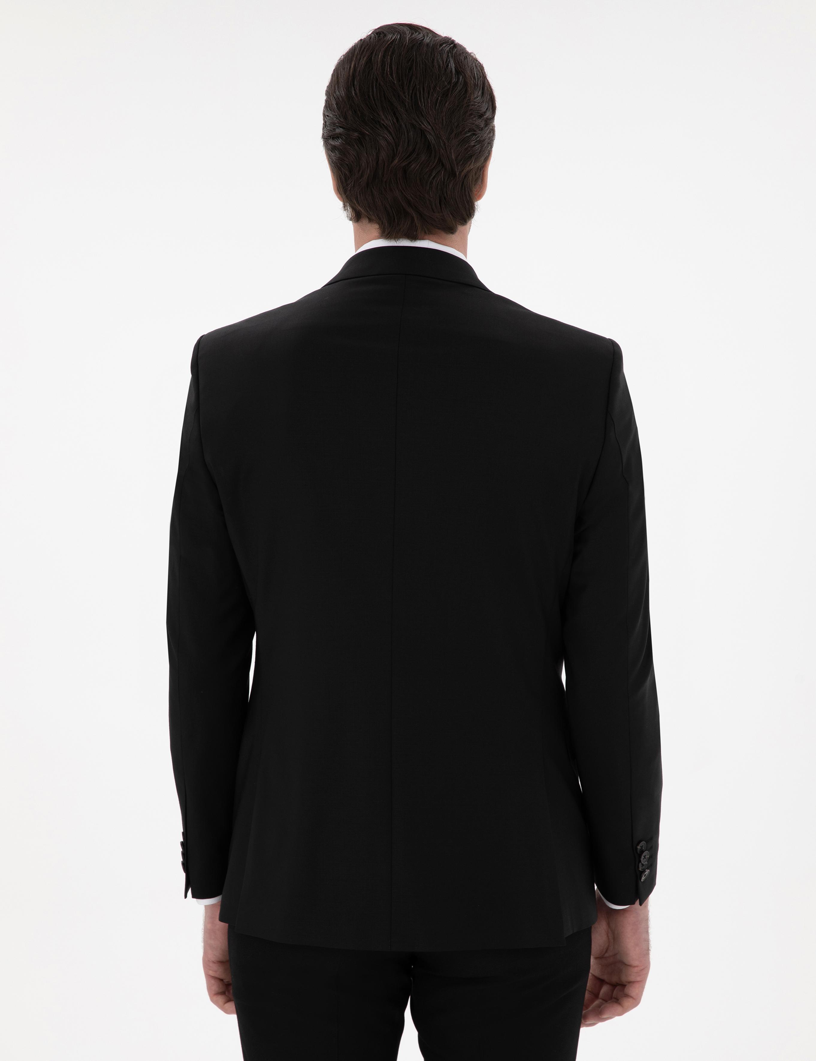 Siyah Slim Fit Ceket - 50270131035