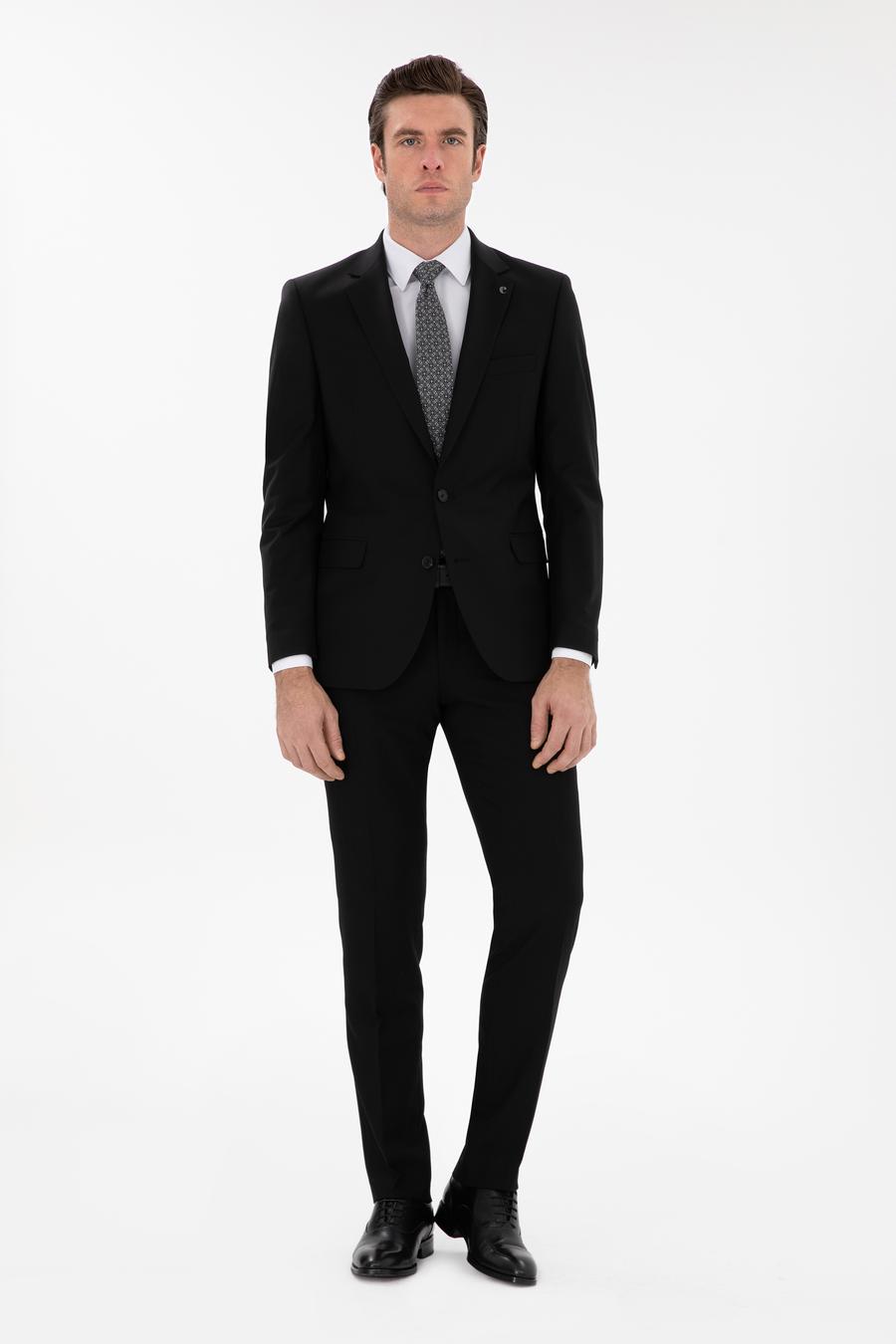 Siyah Slim Fit Ceket - 50270131035