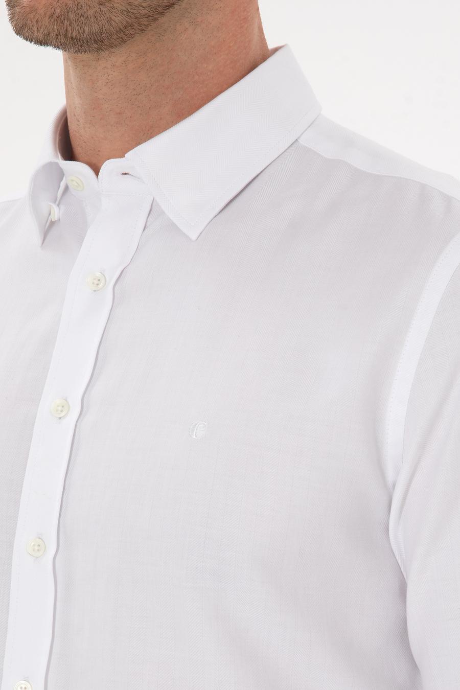 Beyaz Slim Fit % 100 Pamuk Gömlek - 50311626034