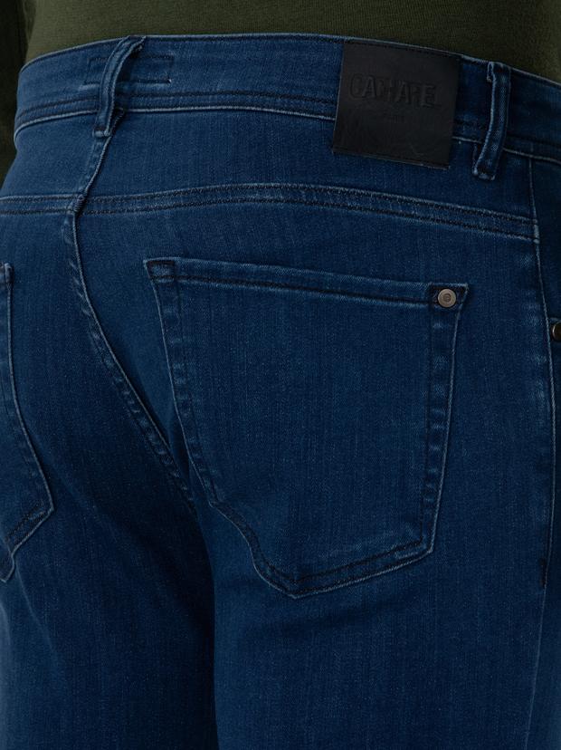 Açık Mavi Slim Fit Pamuk Liyosel Karışımlı Jean Pantolon