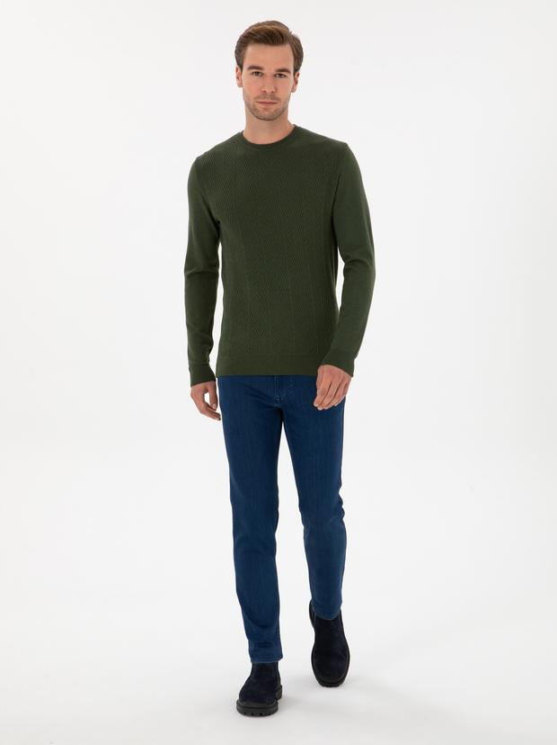 Açık Mavi Slim Fit Pamuk Liyosel Karışımlı Jean Pantolon