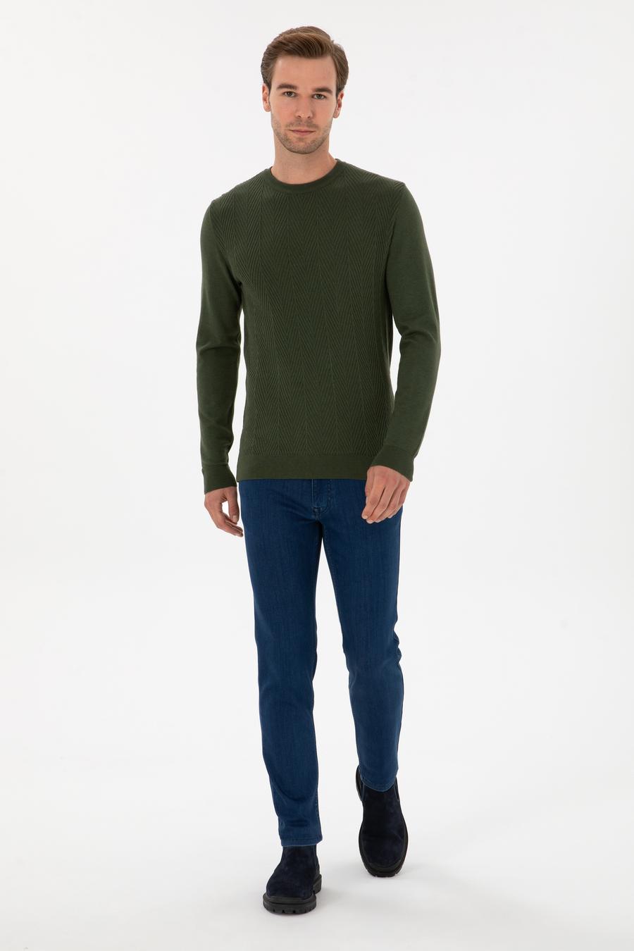 Açık Mavi Slim Fit Pamuk Liyosel Karışımlı Jean Pantolon - 50308673027