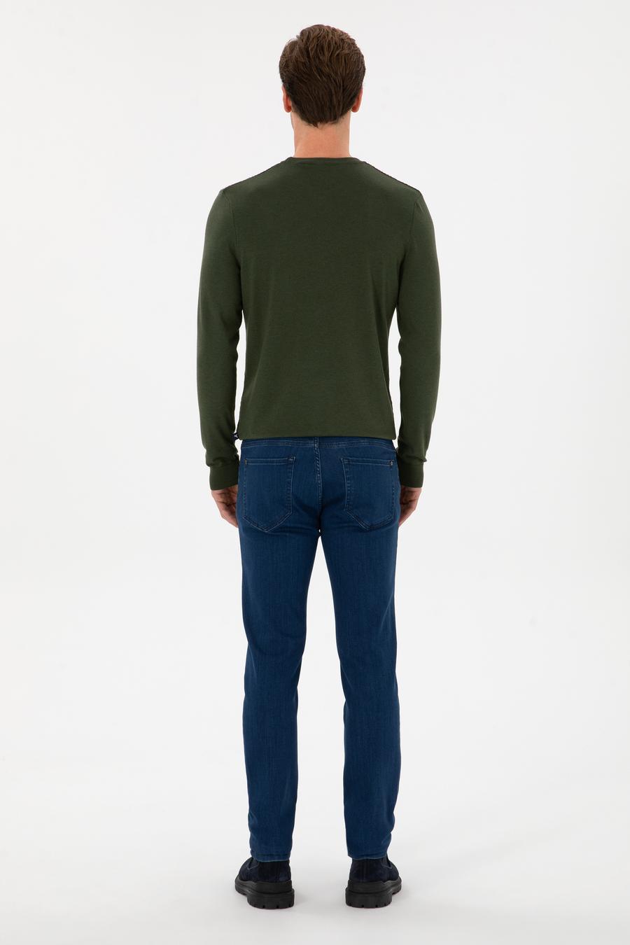 Açık Mavi Slim Fit Pamuk Liyosel Karışımlı Jean Pantolon - 50308673027