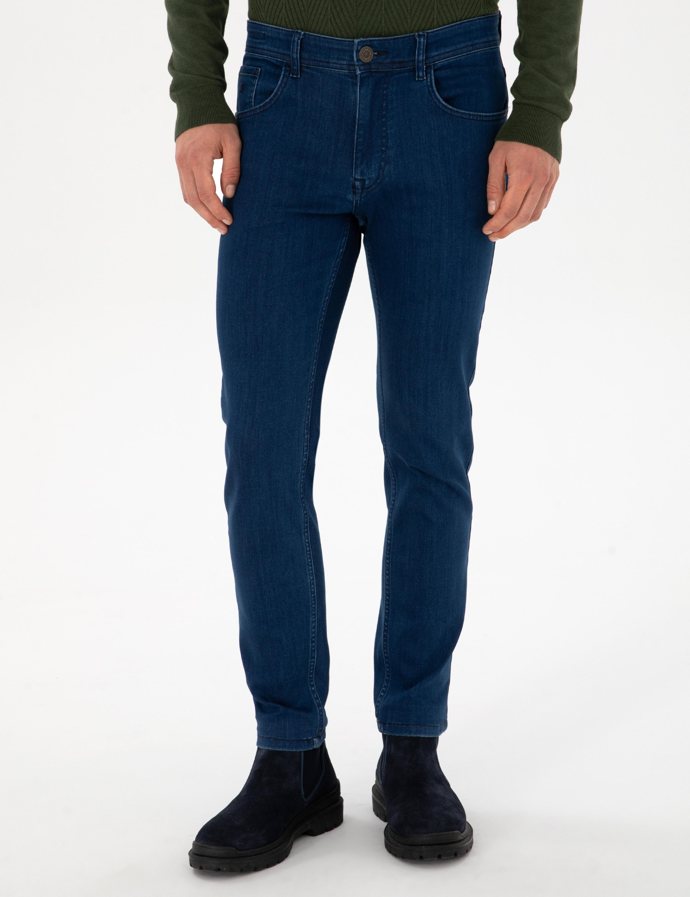 Açık Mavi Slim Fit Pamuk Liyosel Karışımlı Jean Pantolon - 50308673027