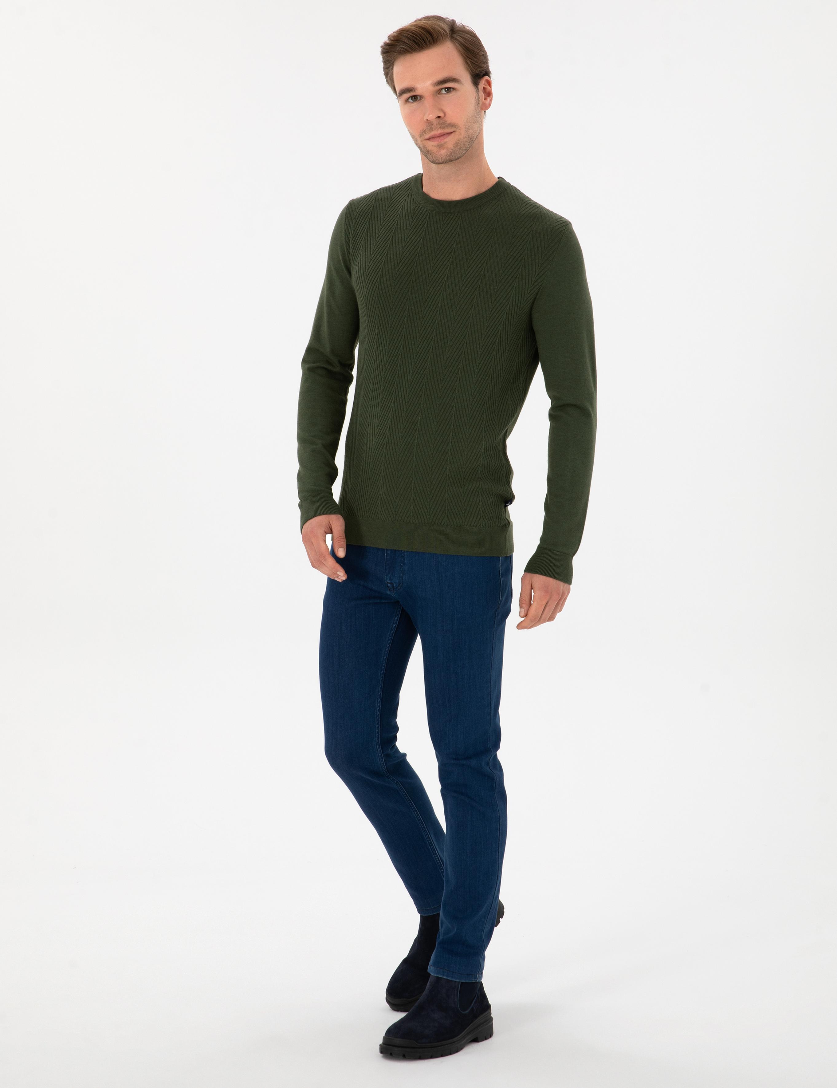 Açık Mavi Slim Fit Pamuk Liyosel Karışımlı Jean Pantolon - 50308673027