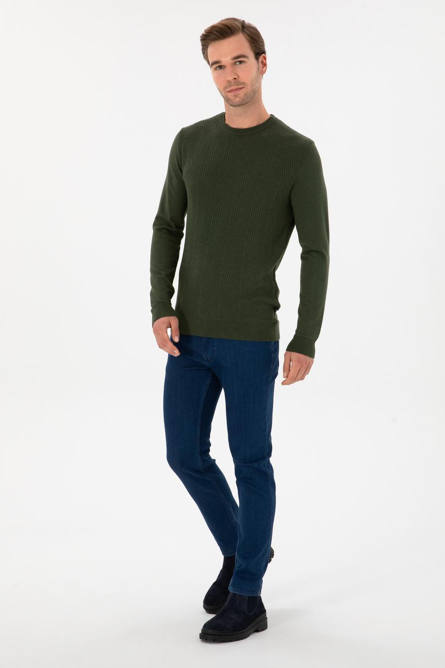Açık Mavi Slim Fit Pamuk Liyosel Karışımlı Jean Pantolon - 50308673027