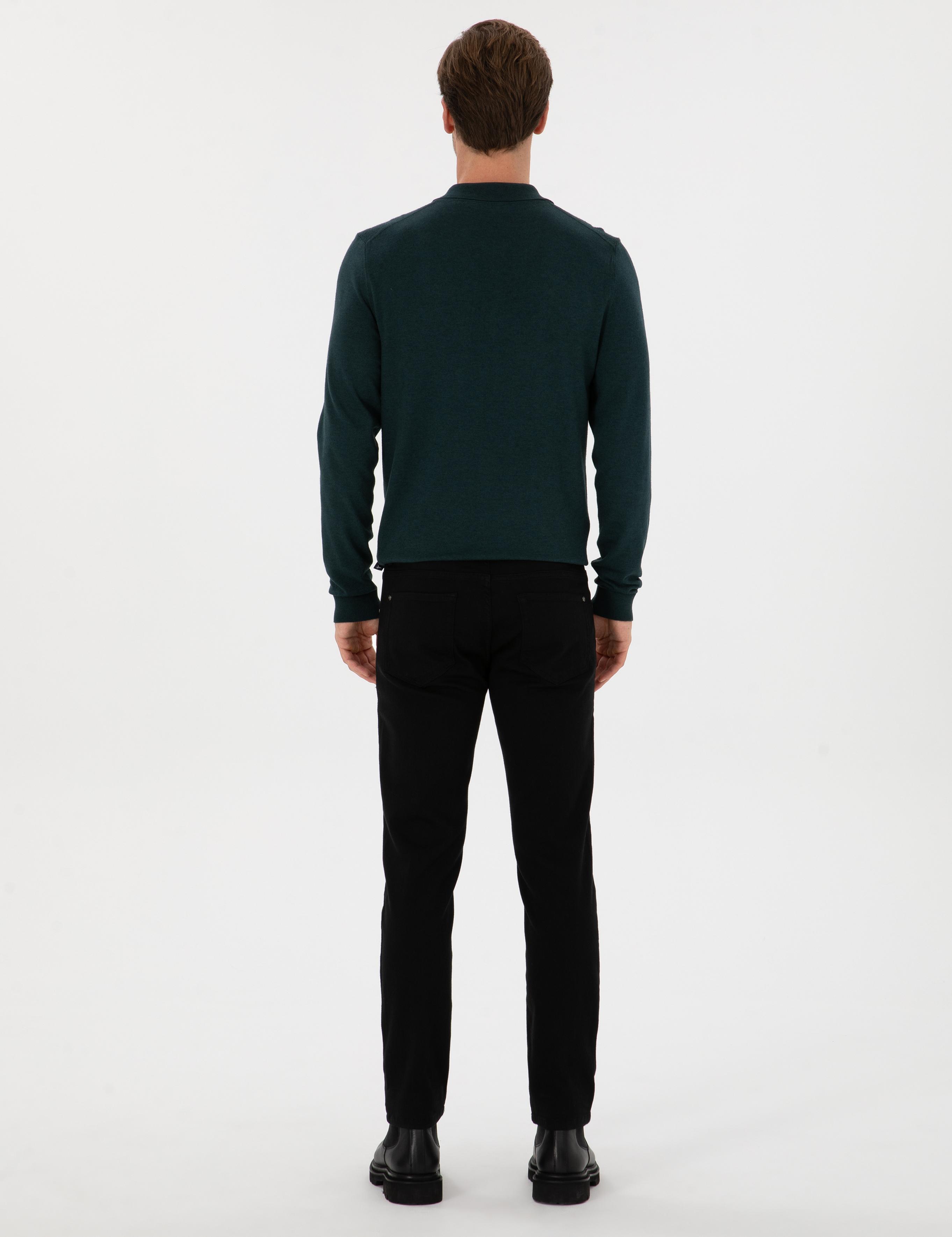Siyah Slim Fit Pamuk Liyosel Karışımlı Jean Pantolon - 50313970032