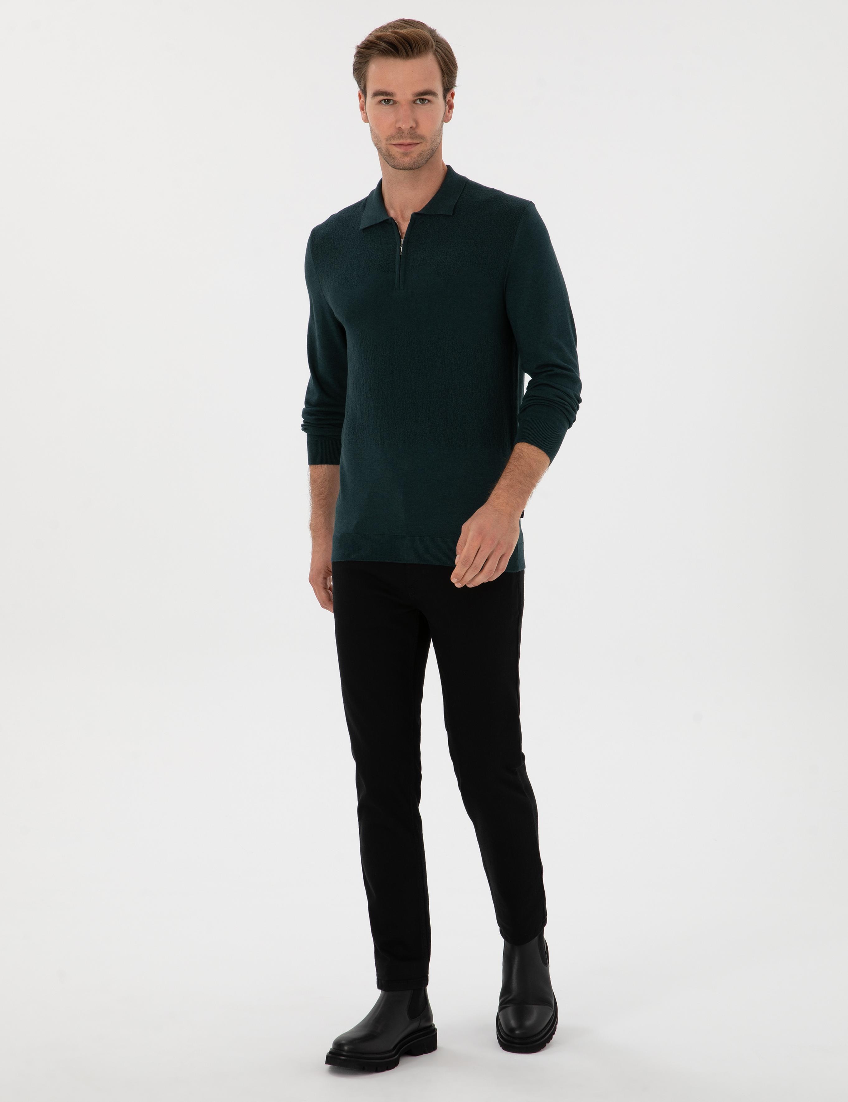 Siyah Slim Fit Pamuk Liyosel Karışımlı Jean Pantolon - 50313970032