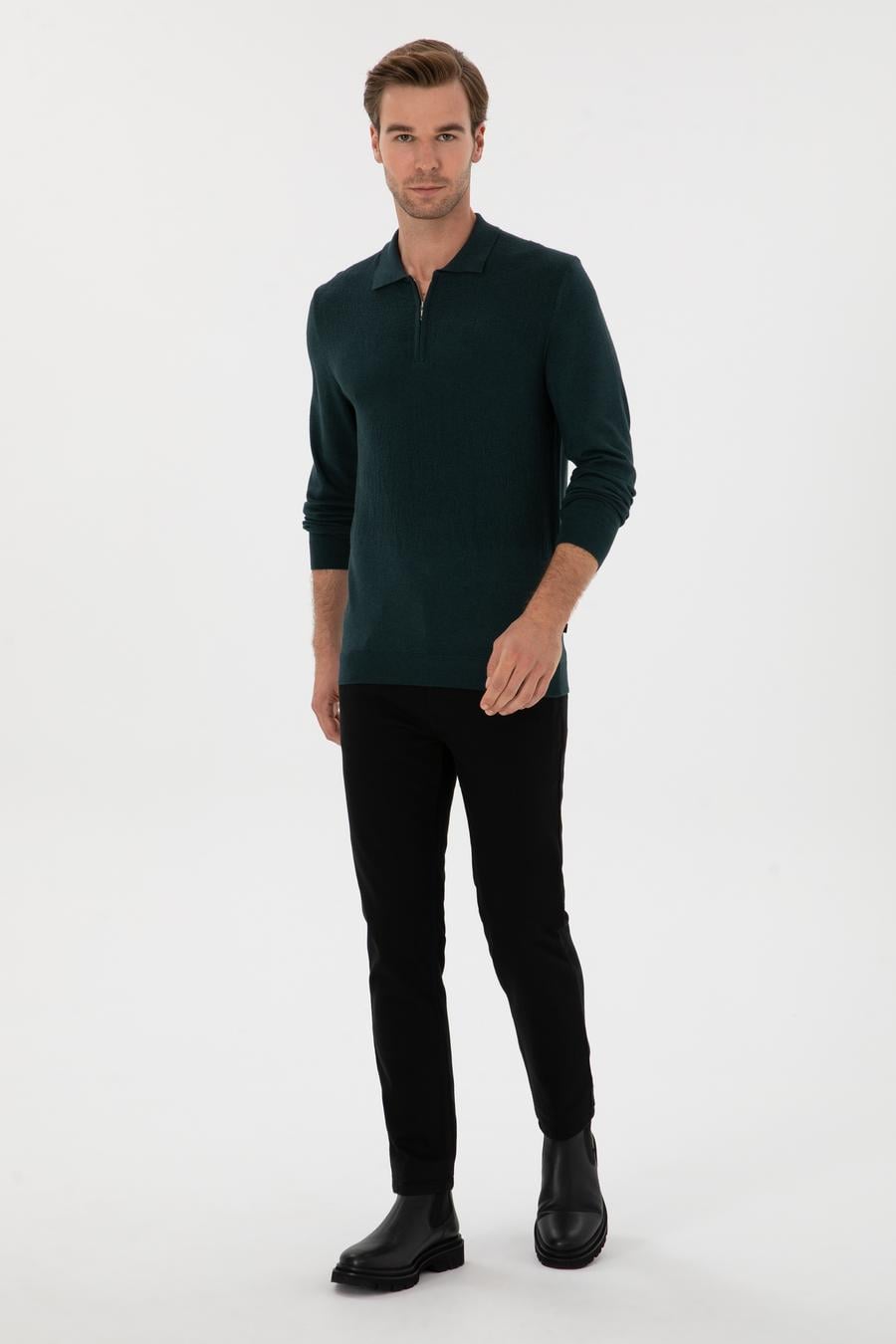 Siyah Slim Fit Pamuk Liyosel Karışımlı Jean Pantolon - 50313970032